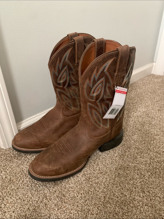 Justins boots Other - Men's size 11.5 EE Brown Leather Cowboy Boots with Embroidered Shaft